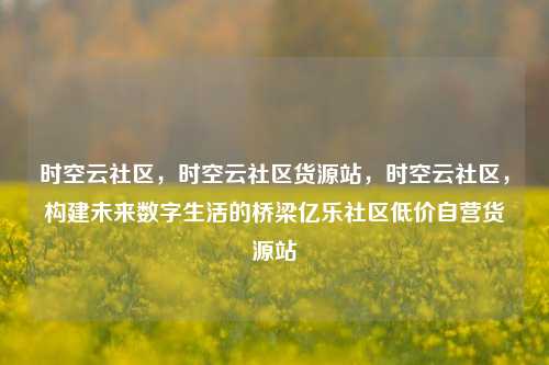时空云社区，时空云社区货源站，时空云社区	，构建未来数字生活的桥梁亿乐社区低价自营货源站  第1张
